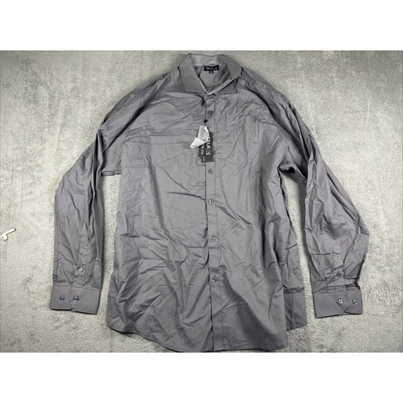 Galaxy By Harvic Other - NWT GALAXY BY HARVIC Men's Long Sleeve Button Shirt Business CasualGray Size XL